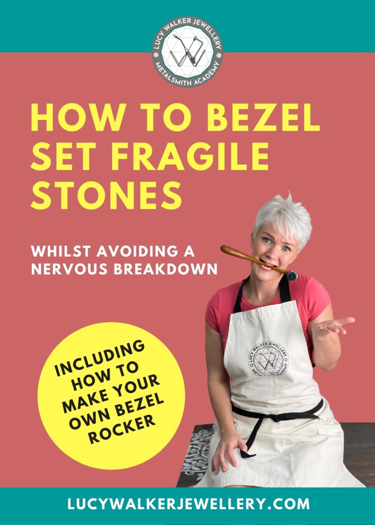 Bezel setting fragile stones