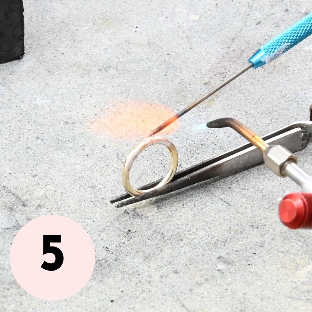 How to solder using a pick