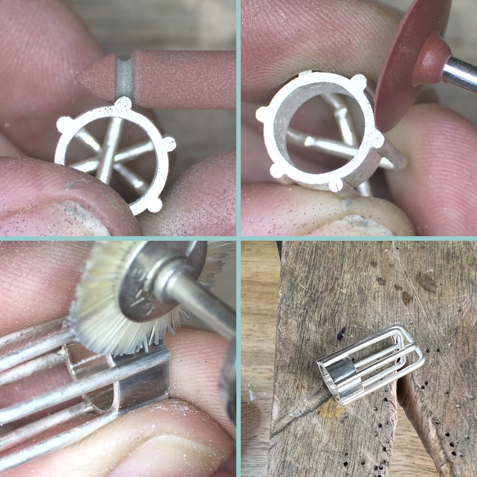 Cleaning up a prong setting