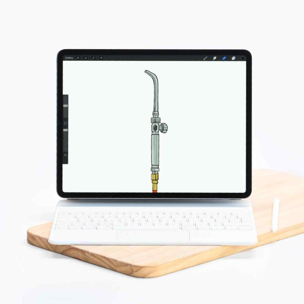 Ipad for editing online jewelry making classes