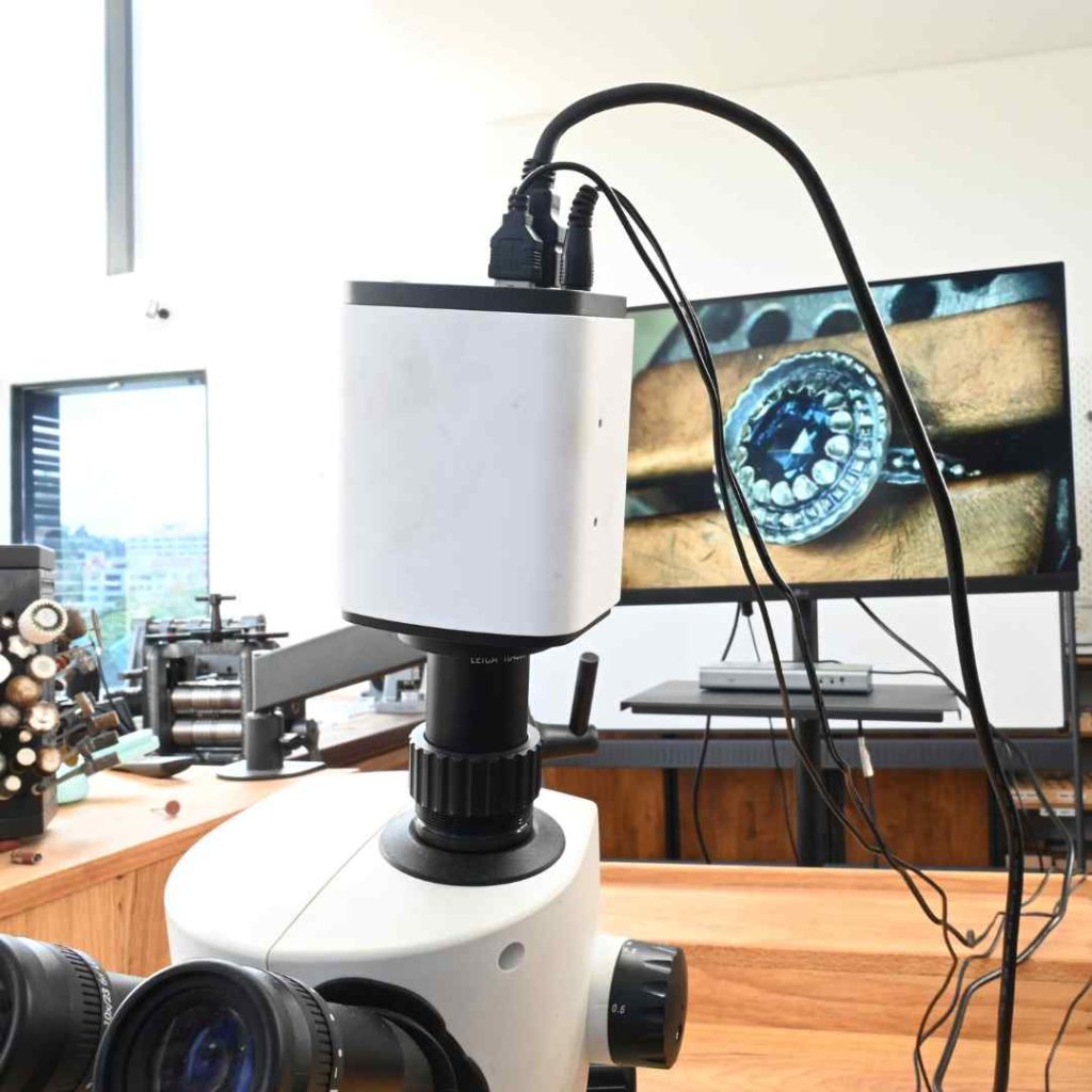 Microscope camera for jewelers