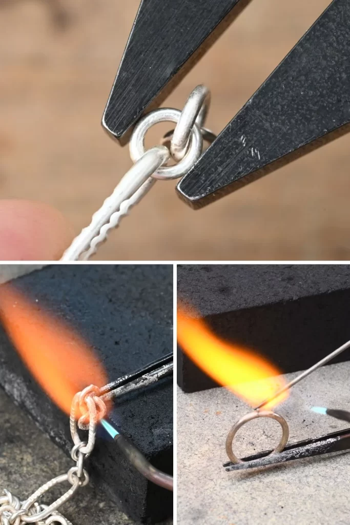 Chain making and soldering with a smith little torch