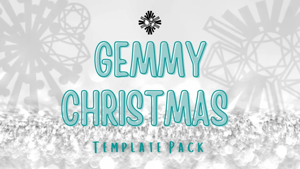 Gemmy Christmas template pack